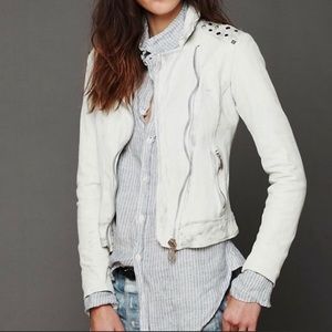 Free People Doma Studded Leather Jacket